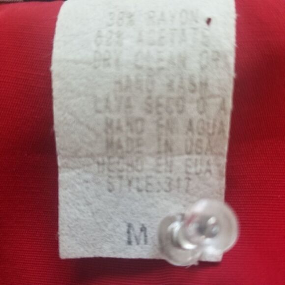 Cute Black and Red Top/Jacket with Fringe. SIZE M - Picture 10 of 11